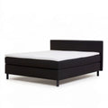 Boxspringbett 180 x 200 cm in Schwarz/Weiss mit Taschenfederkernmatratze